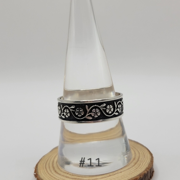 925 Sterling silver band - Picture 3 of 4